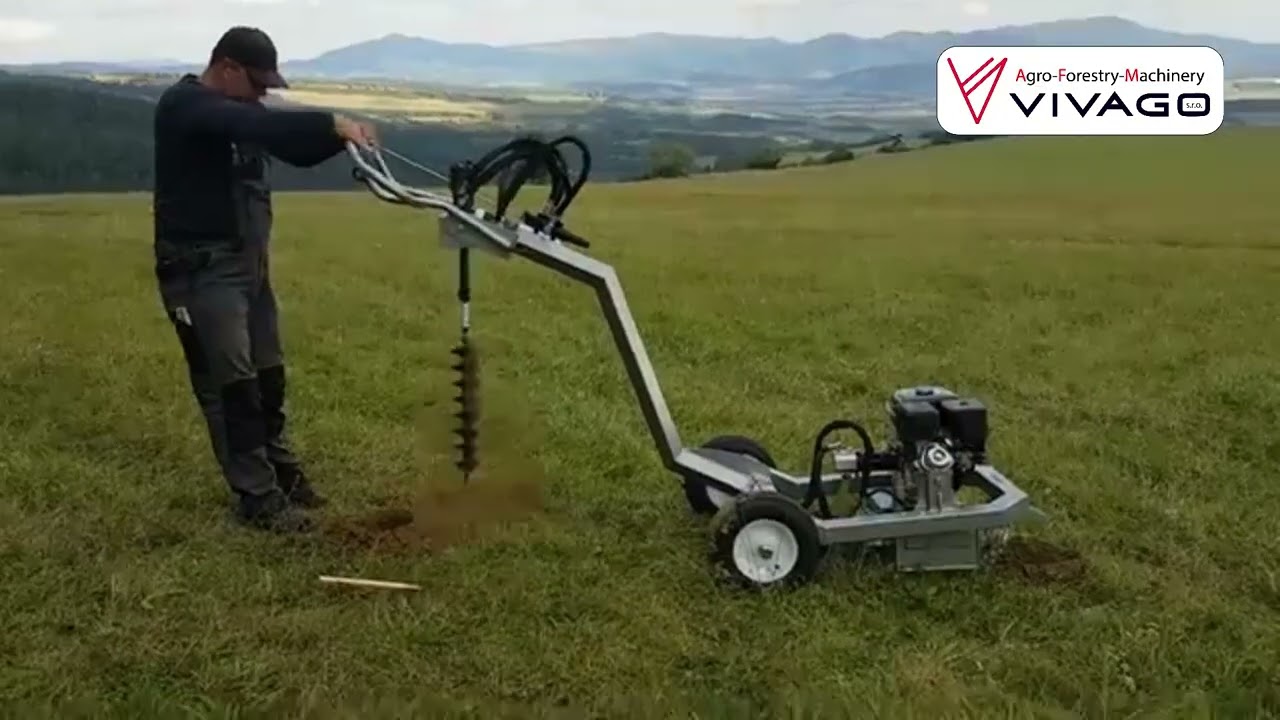 Hidraulikus benzinmotoros talajfúró - Jansen PB-100