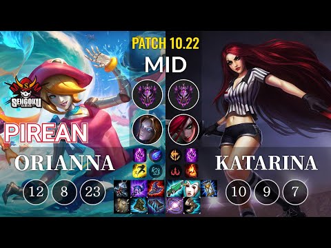 SG Pirean Orianna vs Katarina Mid - KR Patch 10.22