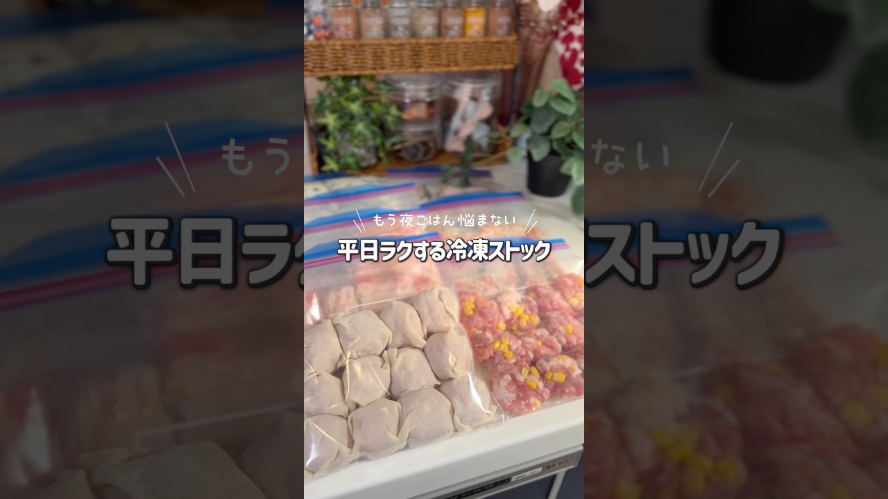 平日ラクする冷凍ストック