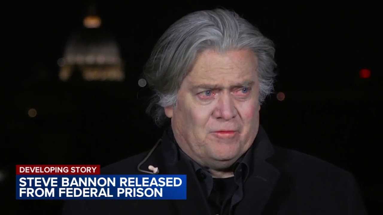 Steve Bannon, Donald Trump's former chief strategist, released from prison days ahead of election