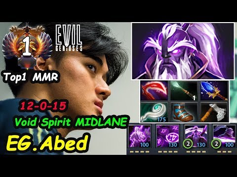 EG Abed [Void Spirit] A-GOD 10K MMR Skill Dominated SEA SERVER Dota 2 7.26 pro Gameplay