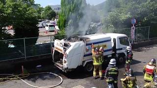 4月30日【びわ湖放送ニュース】【記者解説】ゴミ収集中での発生に備えて　車両火災への対応訓練
