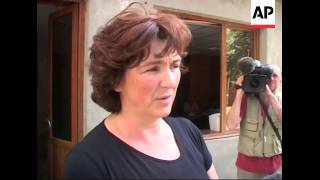 Devastation in Tskhinvali, police checkpoint in Zestafoni