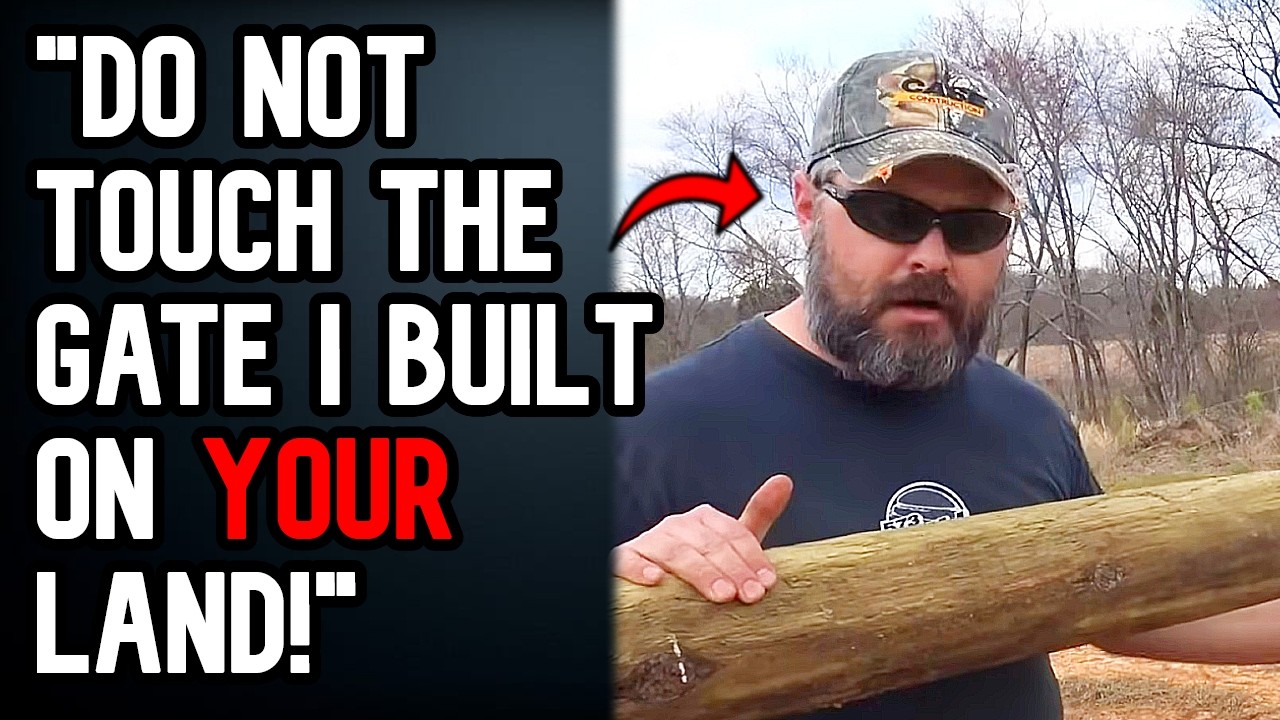 Idiot Builds Gate On MY Land, Traps Me On My OWN Property! - r/EntitledPeople