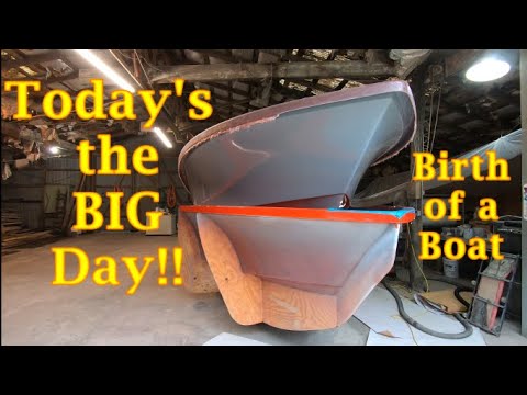 EP-5 WE ARE BUILDING A NEW BOAT! HOW TO SEPERATE A FIBERGLASS BOAT HULL FROM THE MOLD
