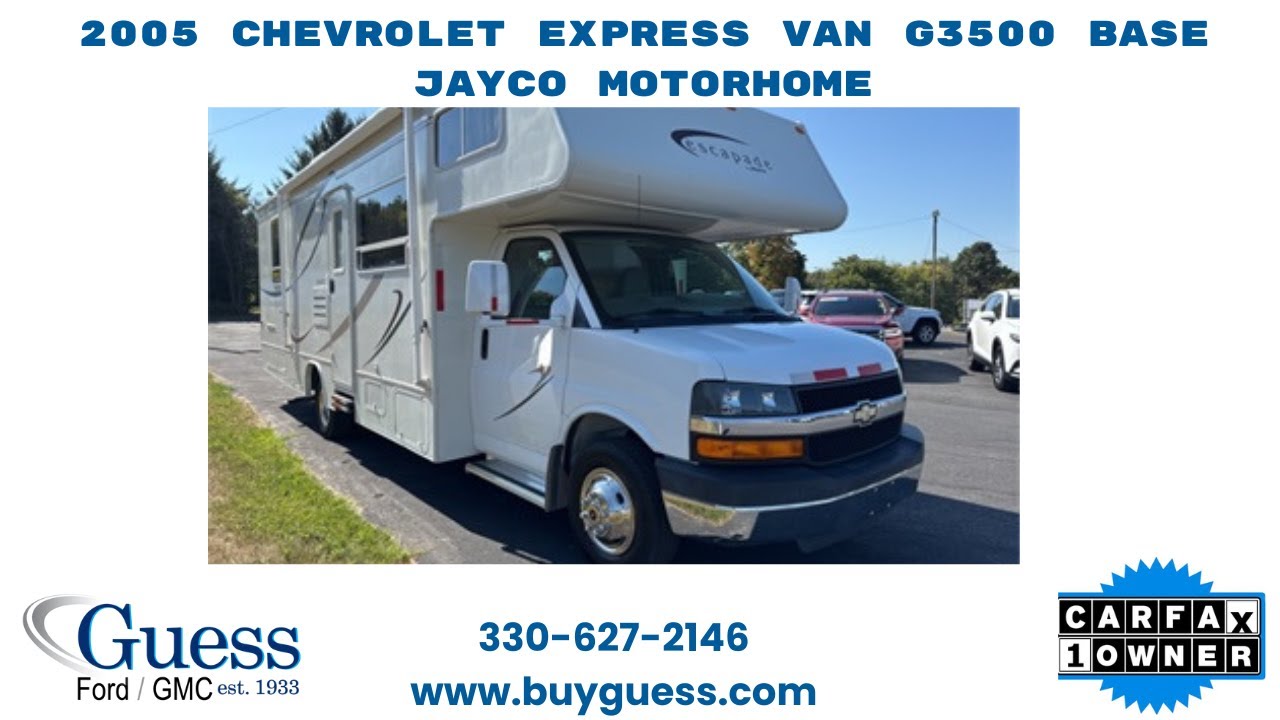 2005 Chevrolet Express Van G3500 Base Jayco Motorhome