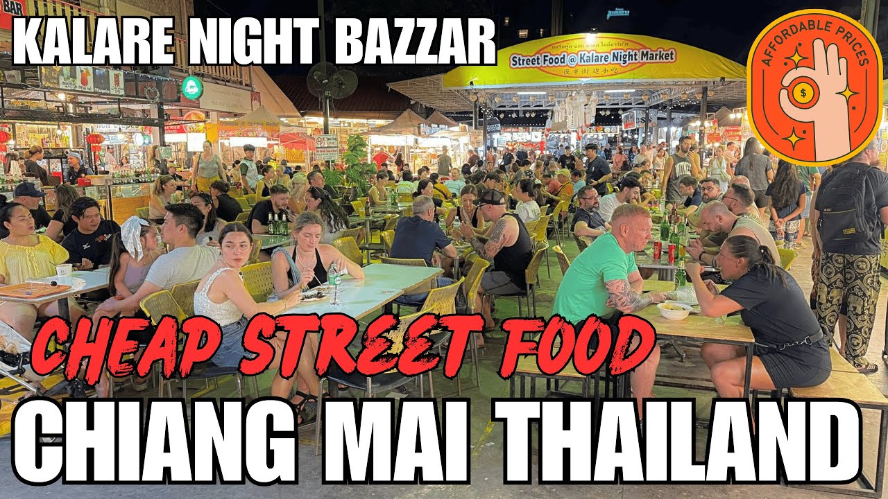 Discover the vibrant culinary scene at Chiang Mai's Kalare Night Bazaar in this street food tour!