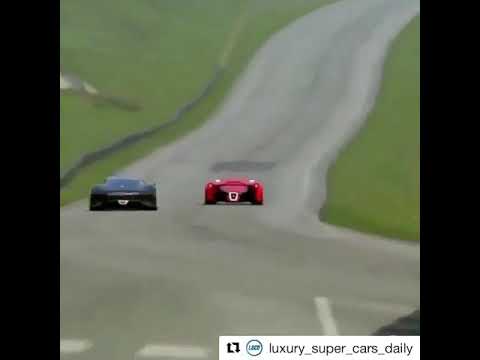 Mercedes Amg vision Gt vs Ferrari f80 drag race.