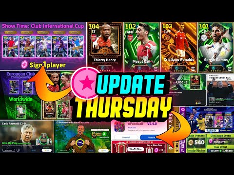eFootball 2026 New Update! Free Epic 😍 New Treasure Link, Thursday Potw & Free Coins Campaign