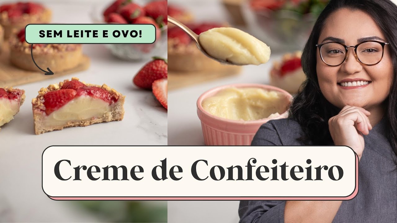 CREME DE CONFEITEIRO VEGANO FÁCIL - SEM LEITE E OVOS