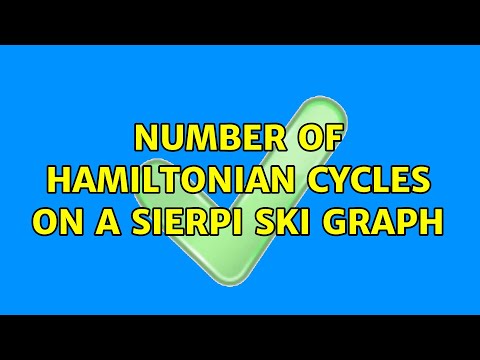Number of Hamiltonian cycles on a Sierpi ski graph