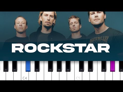 Nickelback - Rockstar (piano tutorial)