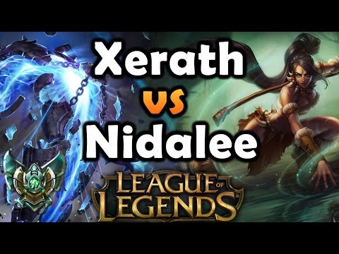 League of Legends - Xerath vs Nidalee Season 5 Gameplay