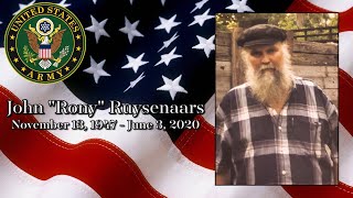 John Rony Ruysenaars Keepsake Video
