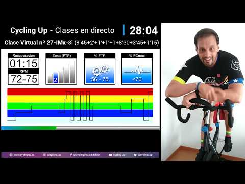 Clase Virtual Nº27 Directo Cycling Up - Interválico Mixto Ciclo Indoor by David Aguado