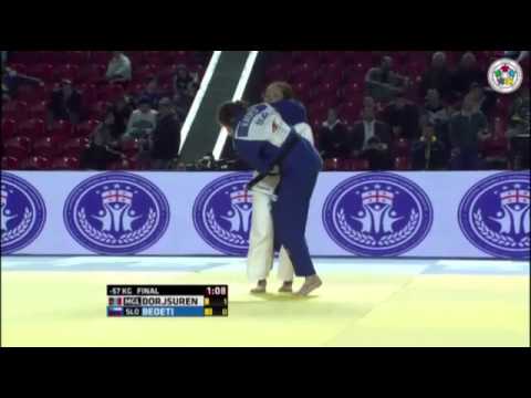 Judo Grand Prix Tbilisi 2015 Final -57kg DORJSUREN Sumiya (MGL) vs. BEDETI Vlora (SLO)