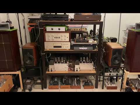 DIY 6ah6/6x8 tube preamp playing oldies ..2 前級