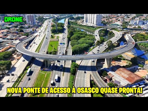 Vídeo pegando fogo! Fase final de obras da ponte de acesso à Osasco - Grande São Paulo