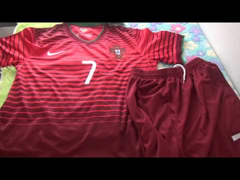 Portugal #7  Ronaldo Red soccer jersey 2014 World Cup