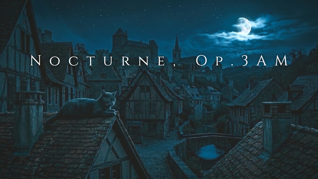 chillphenol - Nocturne, Op. 3AM (3:15AM Remix) | Deep Sleep Binaural Beats & Dark Screen LoFi