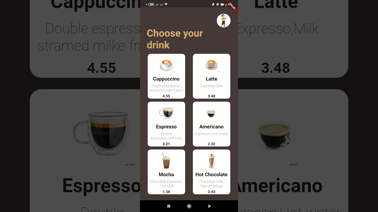 coffee order ☕ flutter app