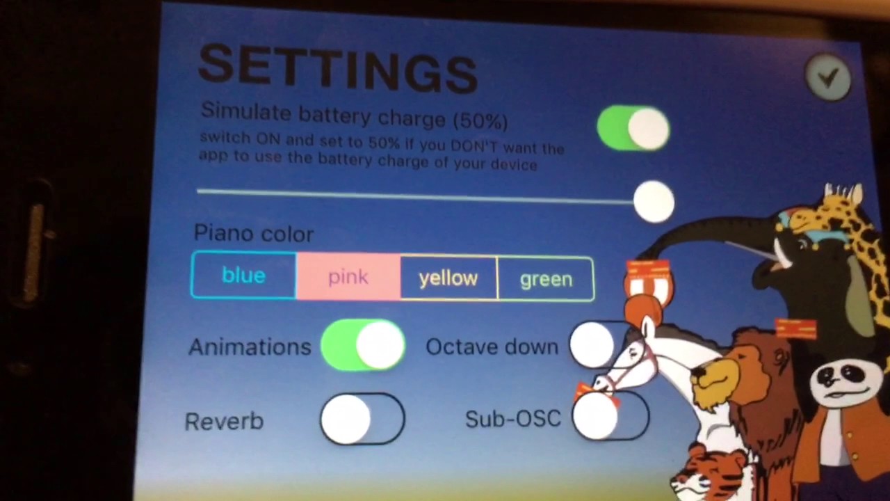 Electron mini-echo piano app