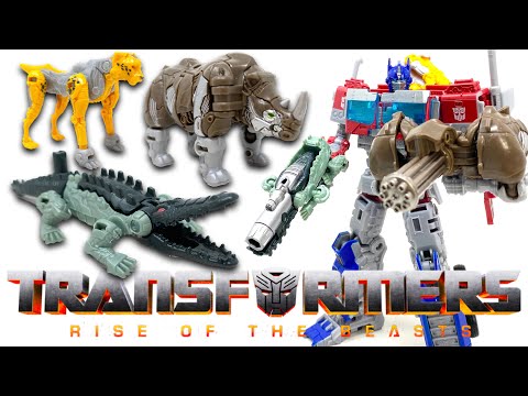 Transformers RISE OF THE BEASTS Wave 1 BEAST BATTLE MASTERS! RHINOX! CHEETOR! & SKULLCRUNCHER Review
