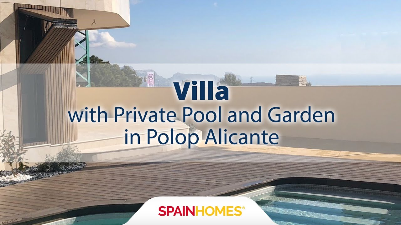 Villa with Private Pool and Garden in Polop Alicante
