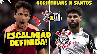 ESCALAÇÃO DO CORINTHIANS PRO CLÁSSICO! DINIZ MUDOU O TIME? MEMPHIS TITULAR! E O YURI ALBERTO?