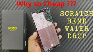 [हिन्दी] Xiaomi Pocophone Poco F1 Durability Test ( DROP TEST, SCRATCH BEND WATER )