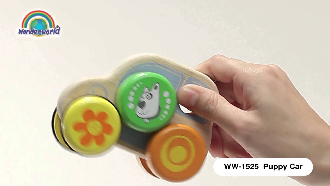 Wonderworld Dřevěné autíčko Pejsek