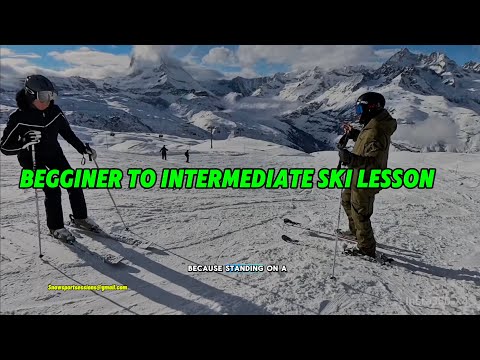 Leg turning, balance and flexing ski lesson in Zermatt