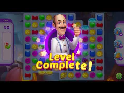 Homescapes Level 3098 With No Boosters - Hard Level - Bonus Scene With Austin