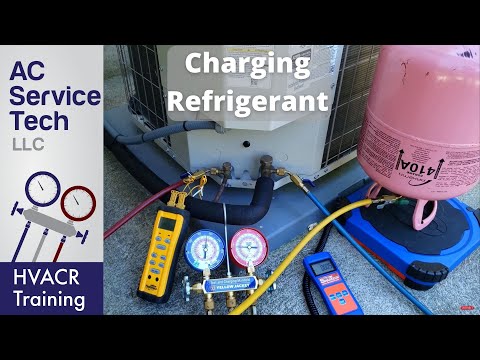 Charging R-410A Refrigerant into an Air Conditioner! Pressures, Temps, Tips!