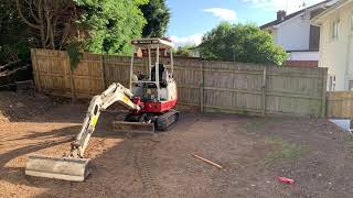 Kirby contracting  with Mini digger at Starcross