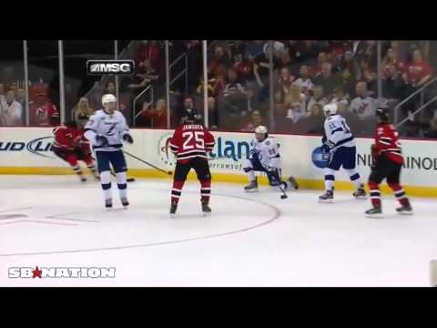 Cam Janssen high hit on Conacher