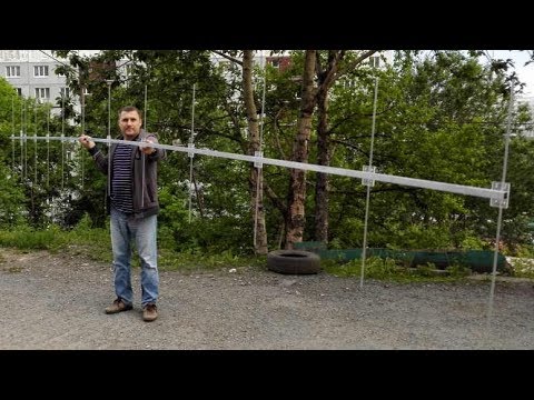 Строим антенну Уда-Яги 13 эл. 8 мм, Yagi antenna, часть 1 RA0LKG