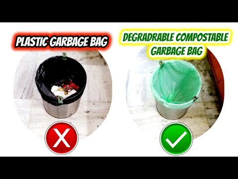 Say Yes to Degradable Compostable Eco Friendly Plastic Free Garbage Bags