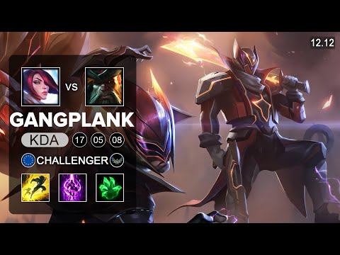GangPlank vs Fiora Top - EUW Challenger - Patch 12.12 Season 12