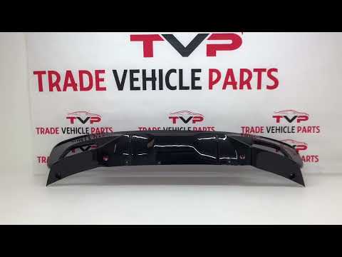 Fits BMW 5 Series G30 G31 Rear Bumper Diffuser Valance Gloss Black video
