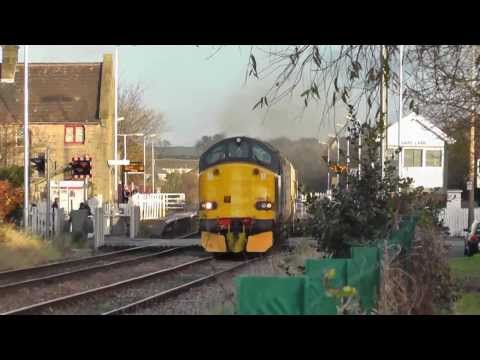 DRS 37's North West flasks, 37606 Top'n'Tail 37259 6C51 and 37601/37604 6K73 4th December 2013
