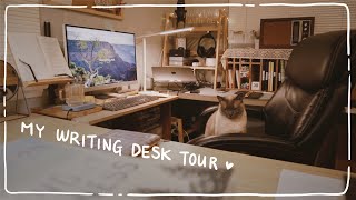 🖋🌼 My highly productive writing desk setup  🖥 🌼 writer's creative space【writing】| Nani