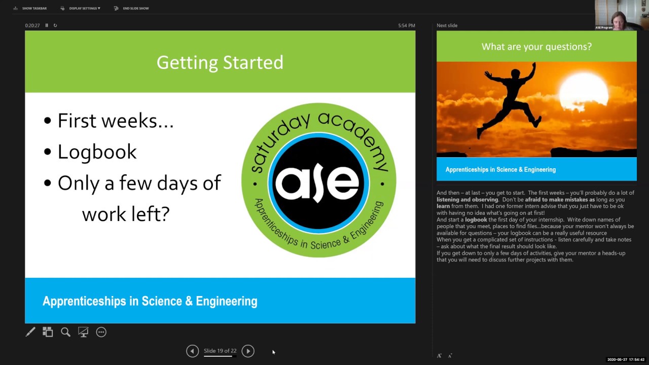 ASE Intern Orientation 2020