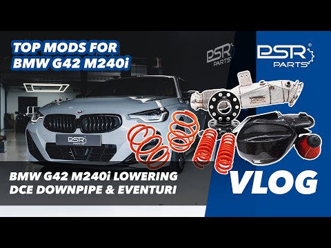 Transform The Sound & Looks Of Your BMW G42 M240i! DCE Downpipe, Eventuri Intake & Cobra Springs