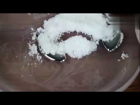 It was shocking to put the salt on the mercury