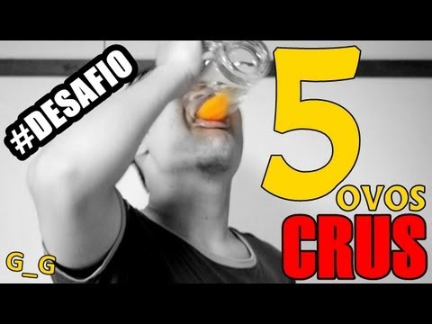 EntreAspasTV - 5 ovos crus (Desafio)