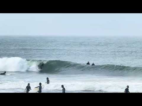 Hareesh C J clean finish on a wave at Black Beach Oct 1 2025