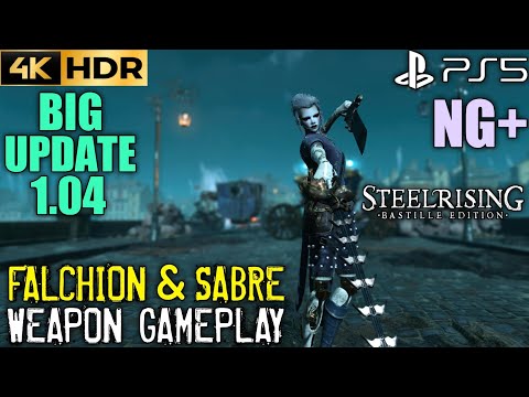 STEELRISING NG+ Falchion and Sabre Weapon Gameplay Steelrising NG+ Gameplay Weapons | PS5 4K 60FPS