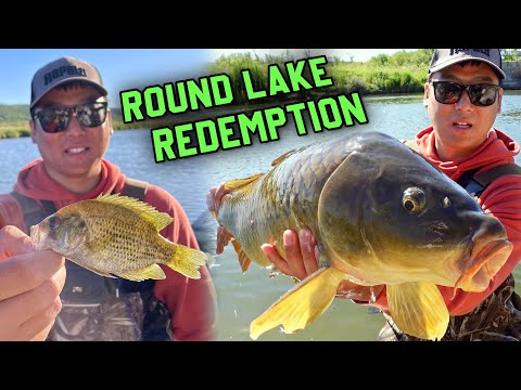 Slamming Rock Bass &amp; Carp on Bobber Shore Fishing