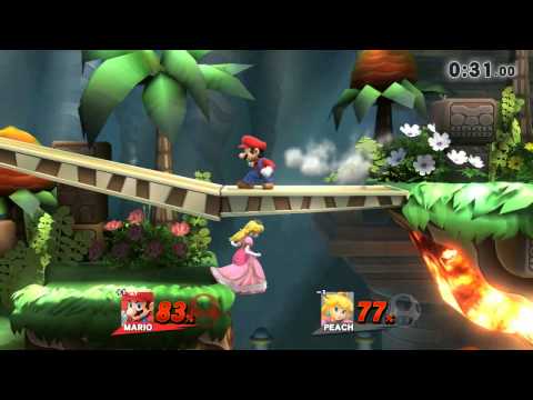 ssb-mario  v peach